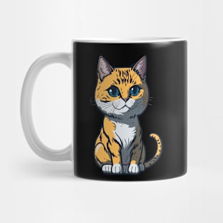 Cool Feline in Shades: Whiskered Purrfection for Cat Miaw Lovers Mug